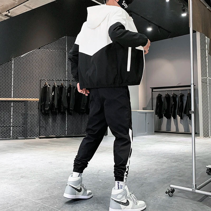 Survêtement homme veste à capuche et jogging bicolore – TDP – photo 3