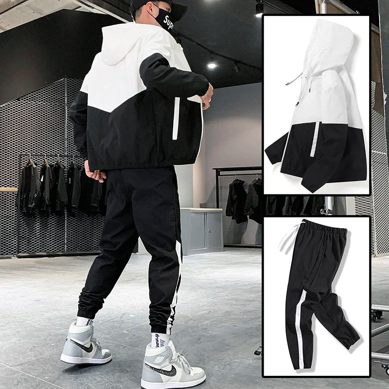 Survêtement homme veste à capuche et jogging bicolore – TDP – photo 2