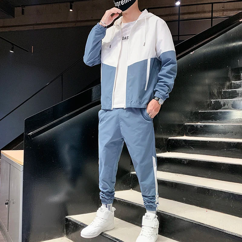 Survêtement homme veste à capuche et jogging bicolore – TDP – photo 7