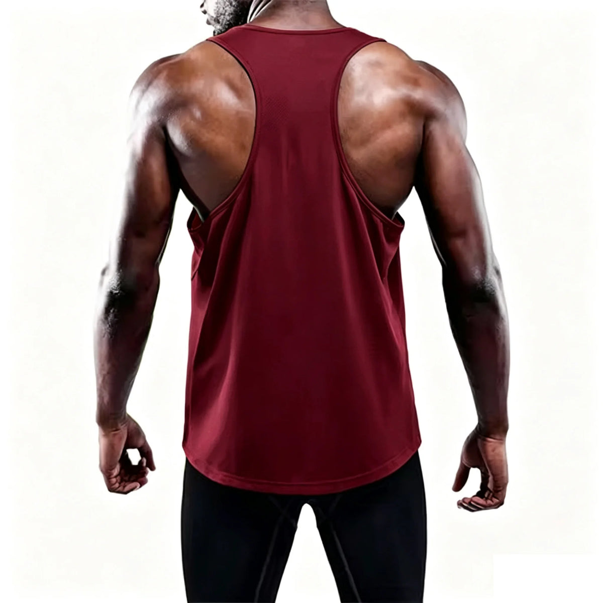 Débardeur running homme, coloris rouge bordeaux