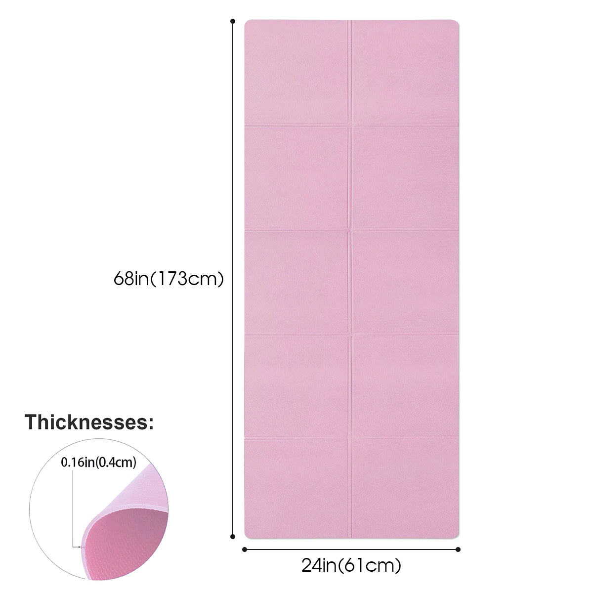 Tapis yoga EVA 4mm antidérapant — vue 2
