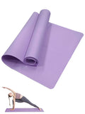 Tapis de yoga antidérapant 3-6mm femme, coloris violet