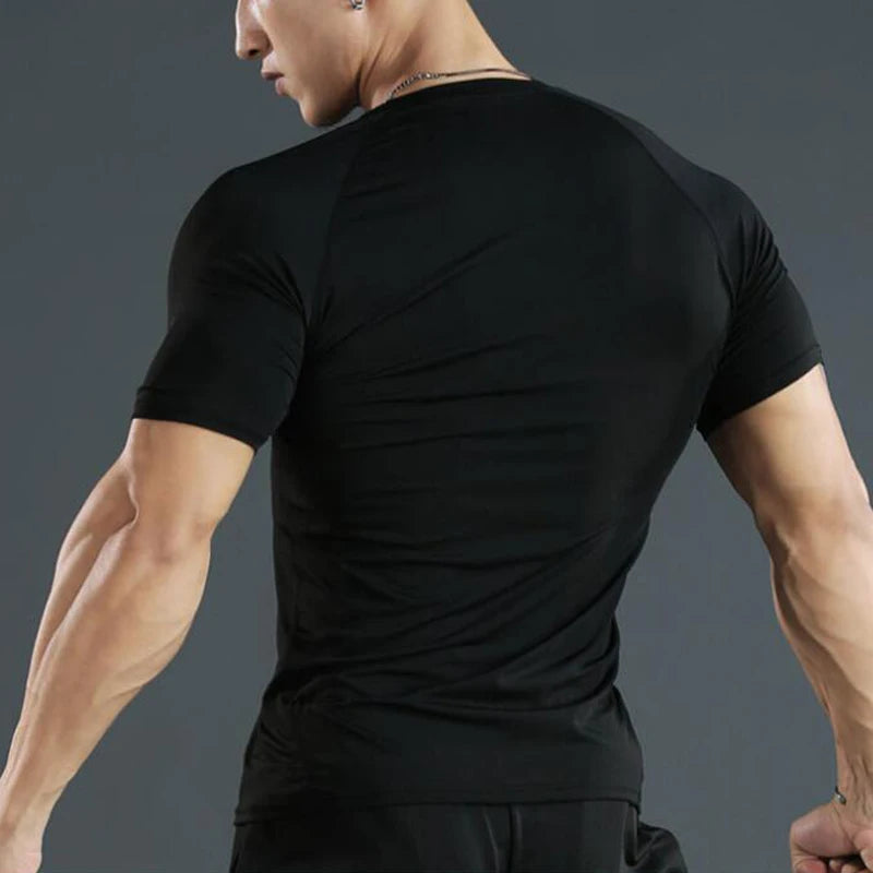 T-shirt compression running homme — vue 2