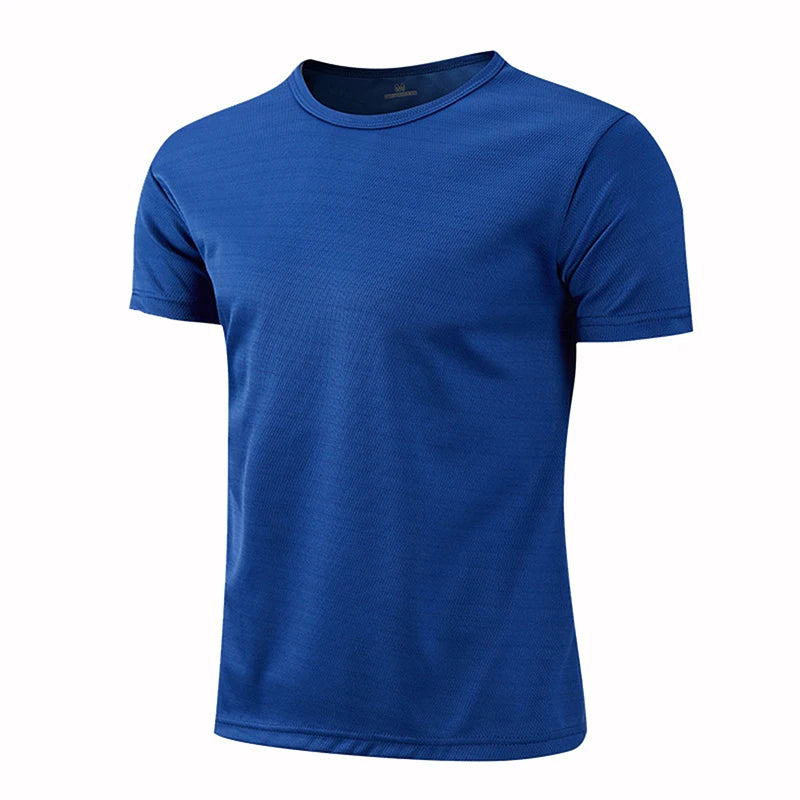 T-shirt running homme séchage rapide, coloris bleu foncé