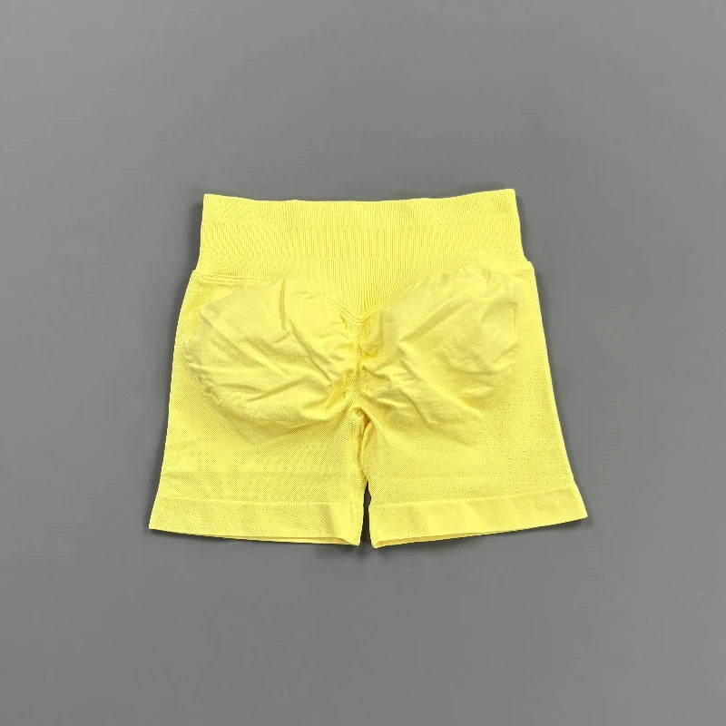 Short Biker Femme Scrunch Butt Sans Coutures — 44 Coloris, Yoga, Gym & Fitness Taille Basse