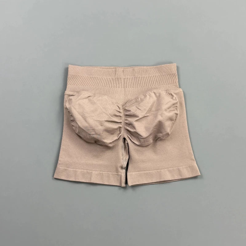 Short Biker Femme Scrunch Butt Sans Coutures — 44 Coloris, Yoga, Gym & Fitness Taille Basse