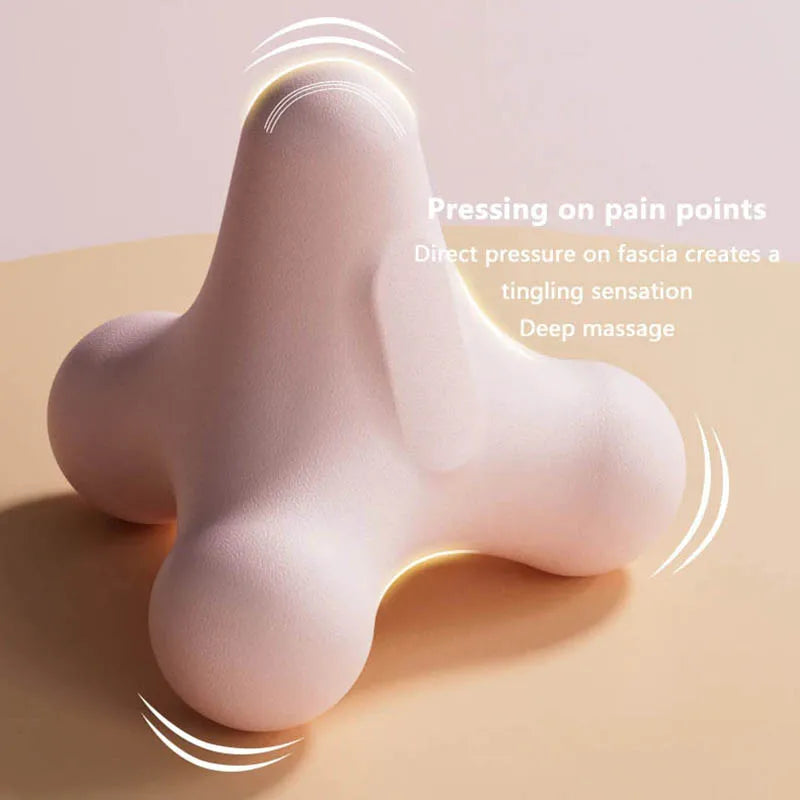 Balle de Massage 4 Coins — Nuque, Dos, Épaules & Pieds, Détente Musculaire