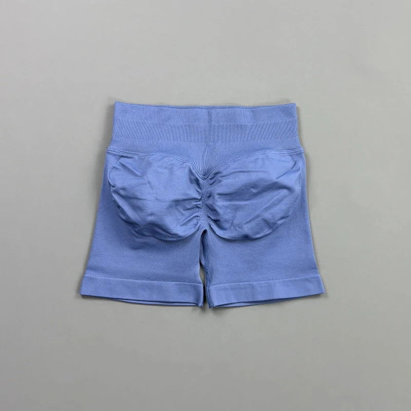 Short Biker Femme Scrunch Butt Sans Coutures — 44 Coloris, Yoga, Gym & Fitness Taille Basse