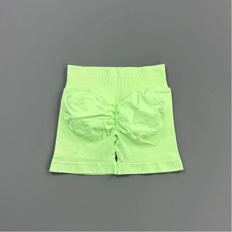 Short Biker Femme Scrunch Butt Sans Coutures — 44 Coloris, Yoga, Gym & Fitness Taille Basse