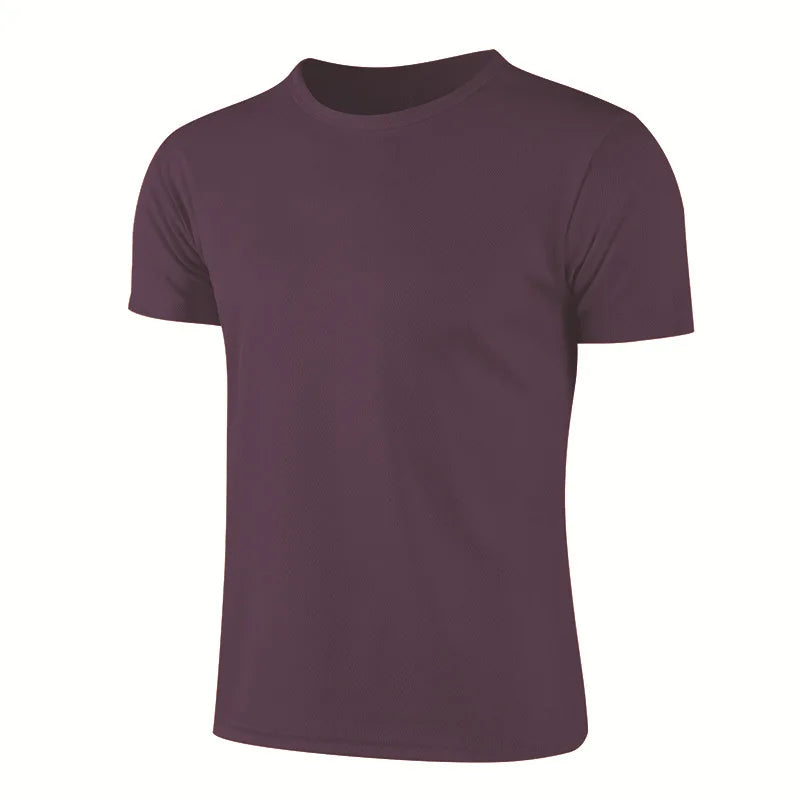 T-shirt running homme séchage rapide, coloris violet