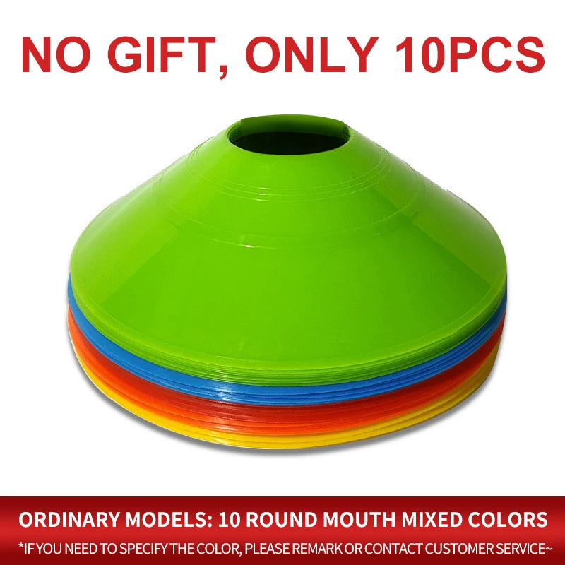Set 10 cônes football & agilité — Coloris aléatoire – lot de 10 (A)
