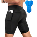Short cyclisme homme 3D rembourré, coloris noir