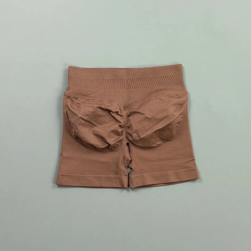 Short Biker Femme Scrunch Butt Sans Coutures — 44 Coloris, Yoga, Gym & Fitness Taille Basse