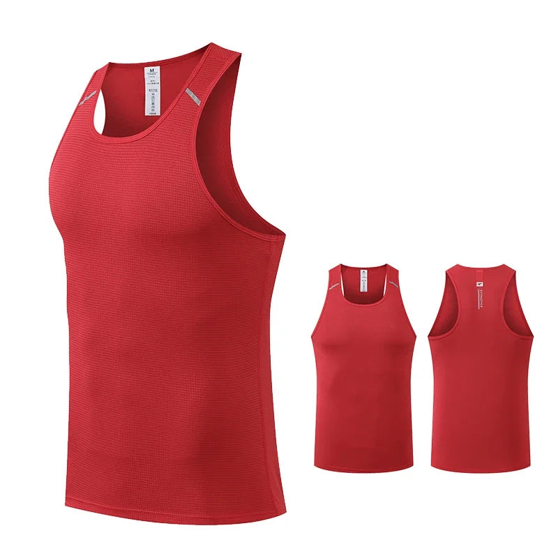 Débardeur sport homme sans manches, coloris rouge