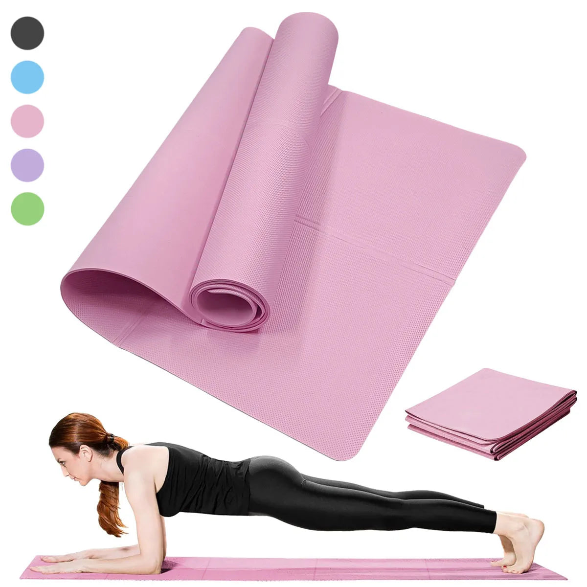Tapis de yoga antidérapant 3-6mm femme