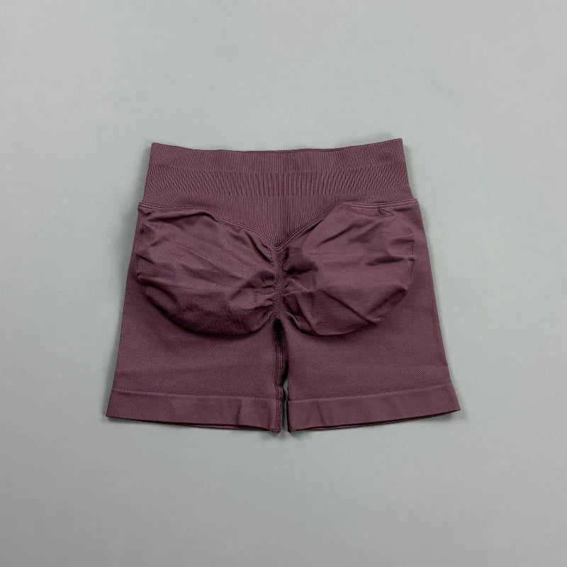 Short Biker Femme Scrunch Butt Sans Coutures — 44 Coloris, Yoga, Gym & Fitness Taille Basse