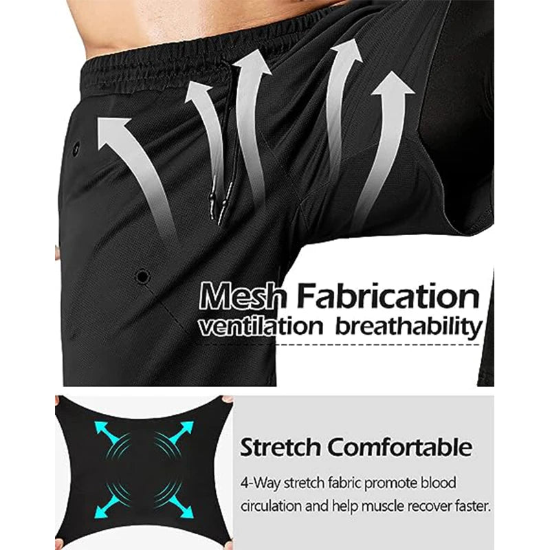 Pantalon de Sport Homme 2-en-1 Legging Intégré — 7 Coloris, Running & Fitness