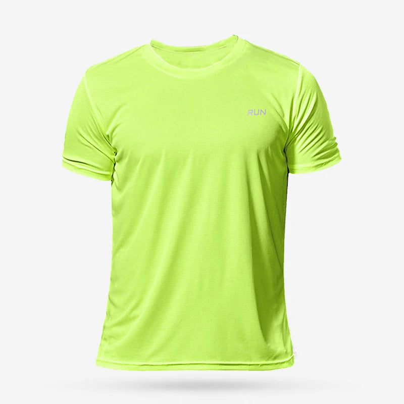 T-shirt running football homme, coloris vert