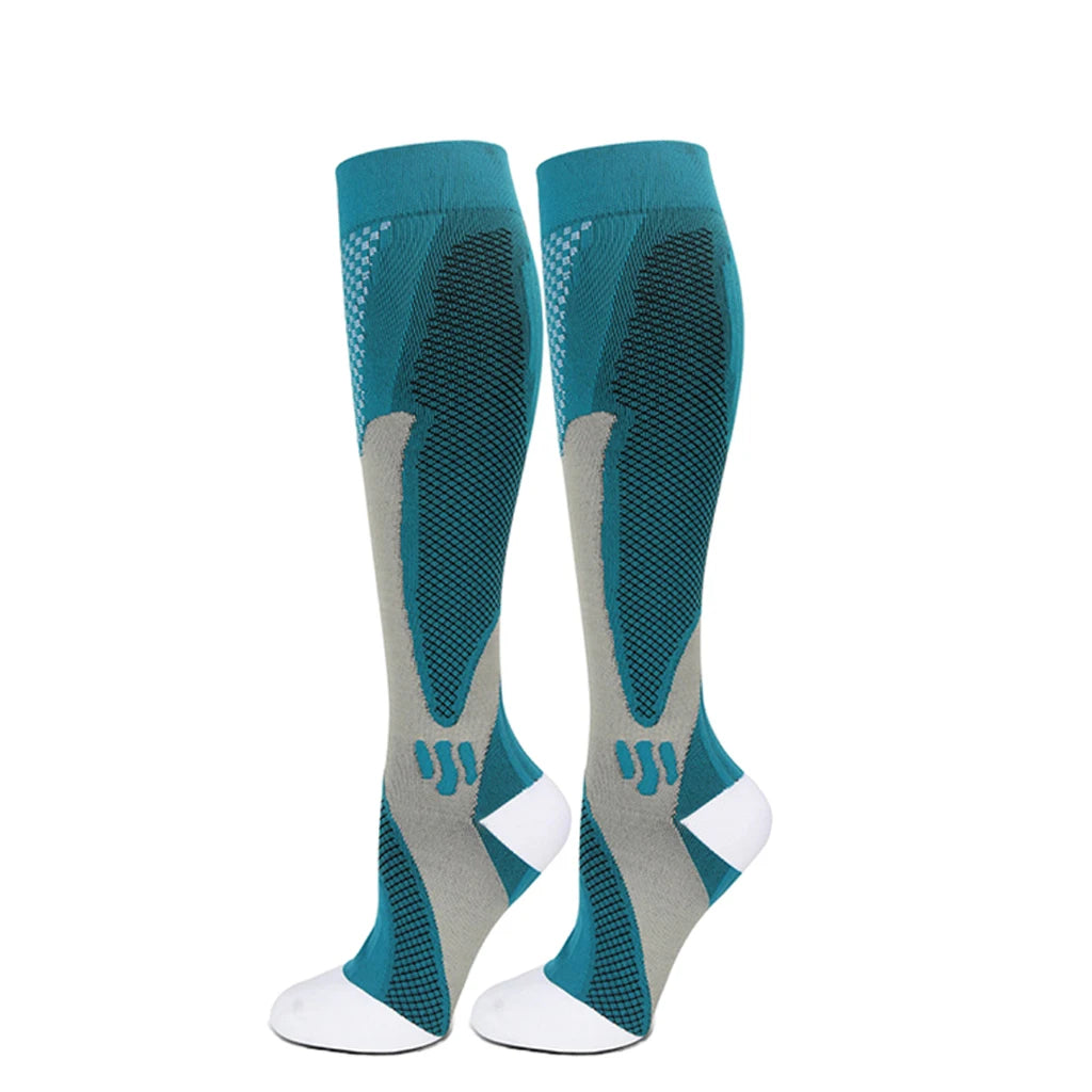 Chaussettes de compression 20-30 mmHg, coloris vert foncé – 1 paire
