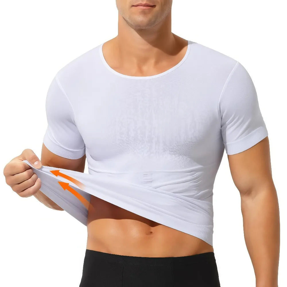 Débardeur compression homme gainant — vue 3