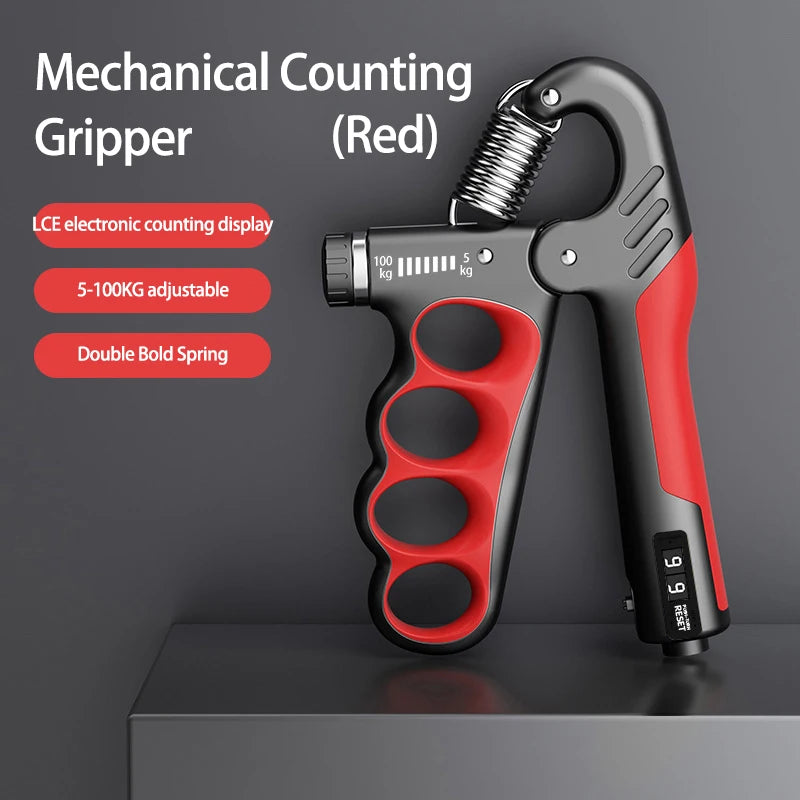 Expandeur poignet ajustable force de prise, coloris rouge – mécanique