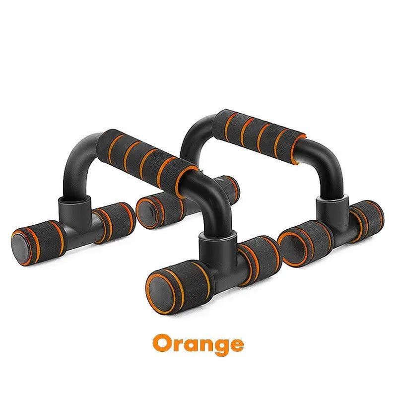 Poignées à pompes en U antidérapantes, coloris orange