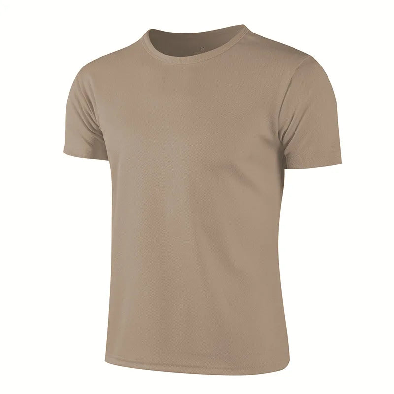 T-shirt running homme séchage rapide, coloris kaki