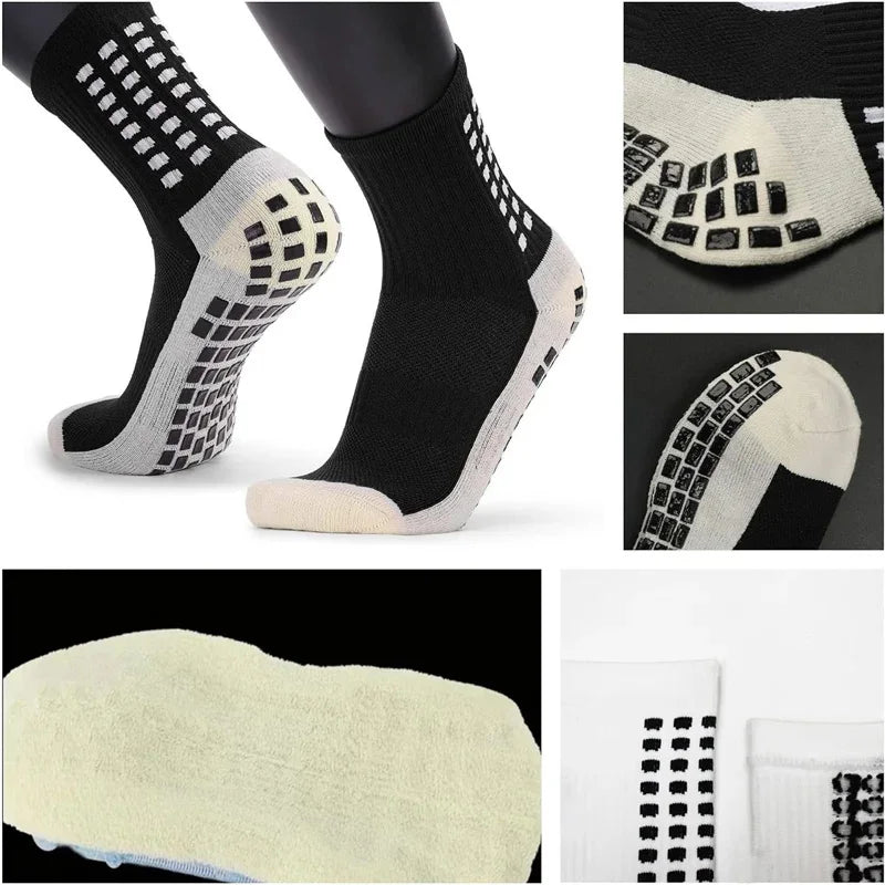 Chaussettes Antidérapantes Yoga & Pilates — Lot de 1 ou 4 Paires, Mixte