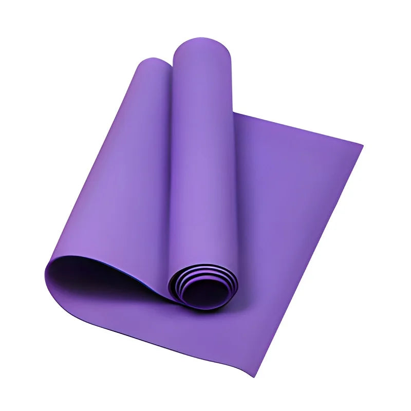 Tapis yoga EVA 4mm antidérapant, coloris violet