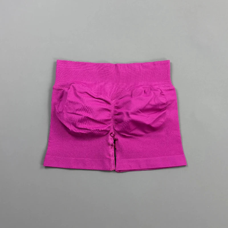 Short Biker Femme Scrunch Butt Sans Coutures — 44 Coloris, Yoga, Gym & Fitness Taille Basse