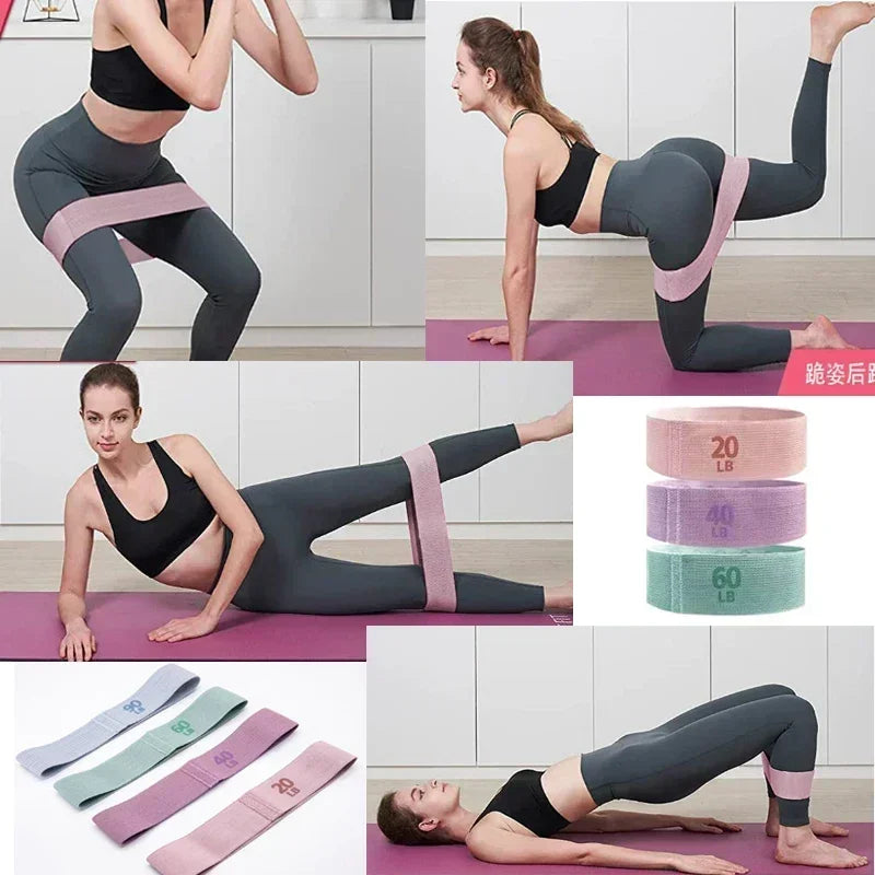 Bande Élastique Fitness Fessiers & Yoga – Musculation & Renforcement