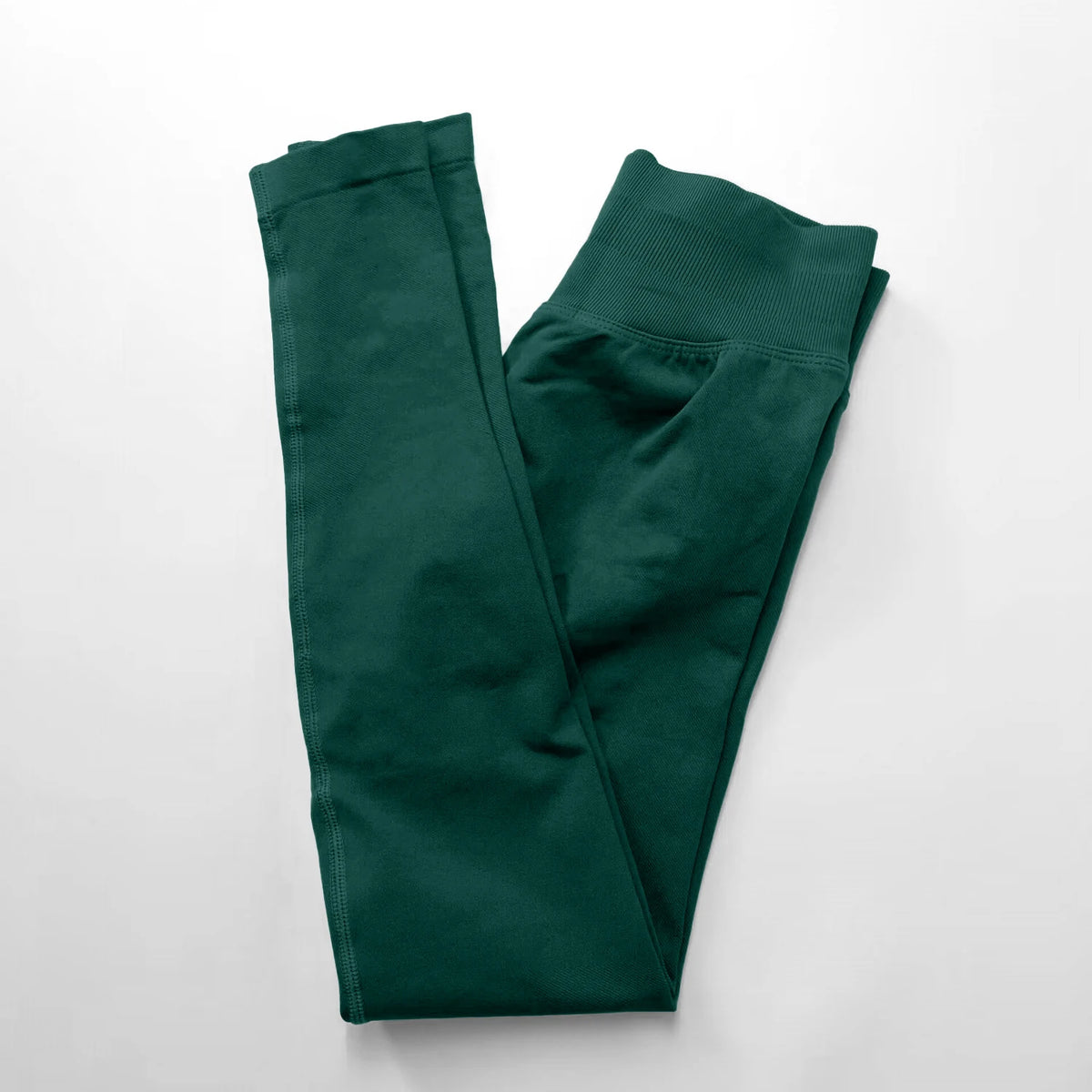 Legging sans coutures femme scrunch, coloris vert pin