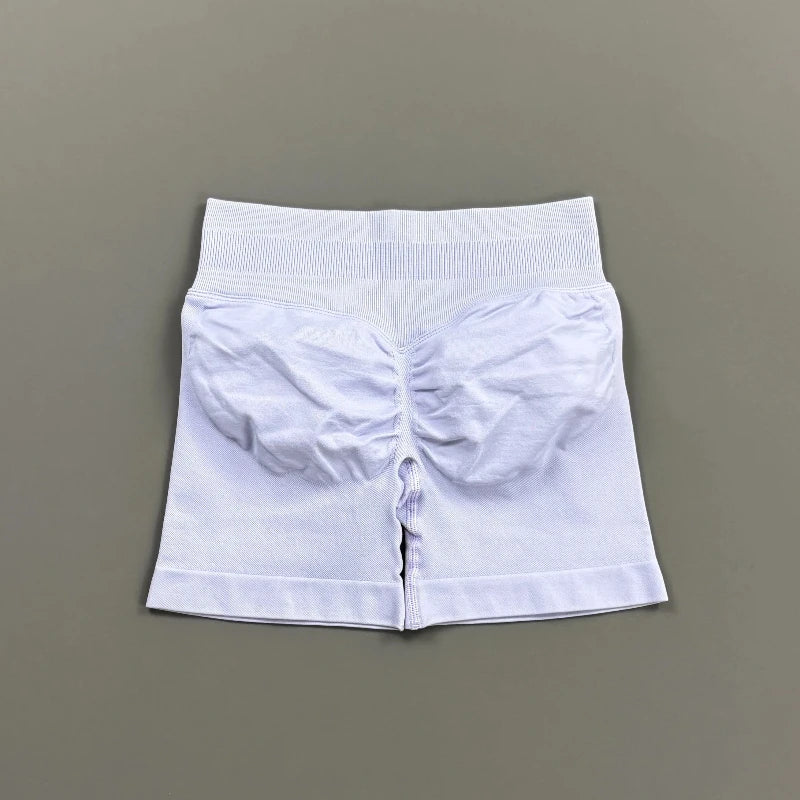 Short Biker Femme Scrunch Butt Sans Coutures — 44 Coloris, Yoga, Gym & Fitness Taille Basse