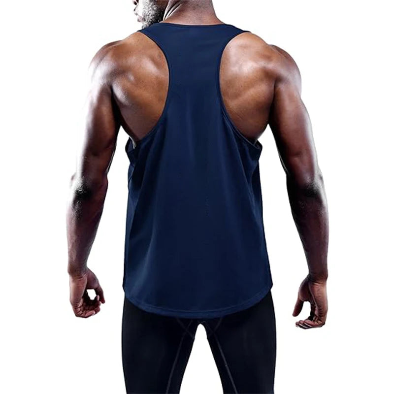 Débardeur running homme, coloris bleu marine