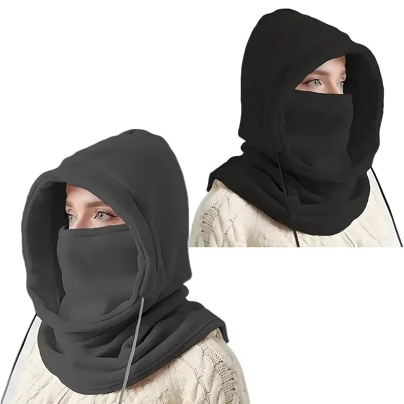 Cagoule tricot hiver unisexe