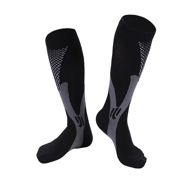 Chaussettes de compression 20-30 mmHg, coloris noir – 1 paire