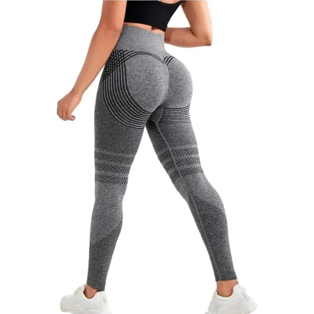 Legging Femme Maille 3D Texturée Taille Haute — 14 Coloris, Butt Lift, Gainant & Yoga Gym