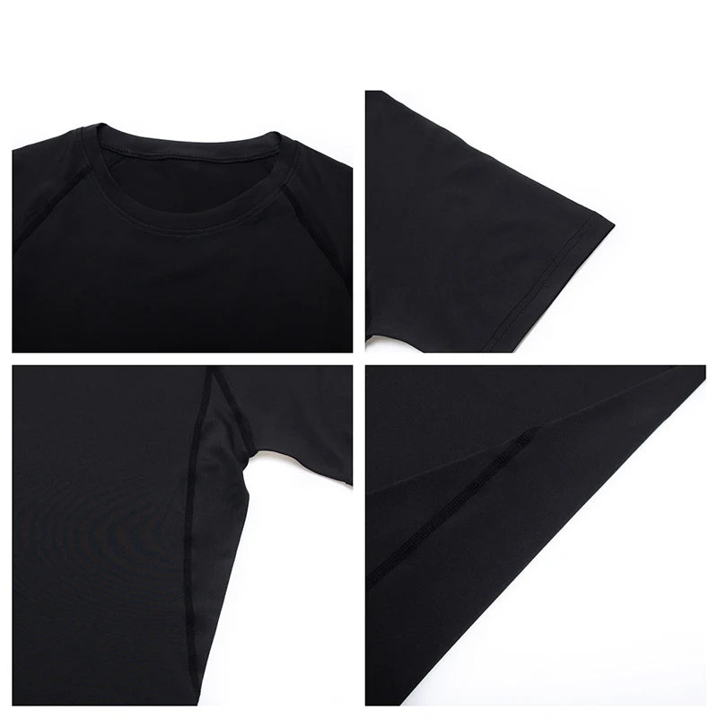 T-shirt compression running homme — vue 4
