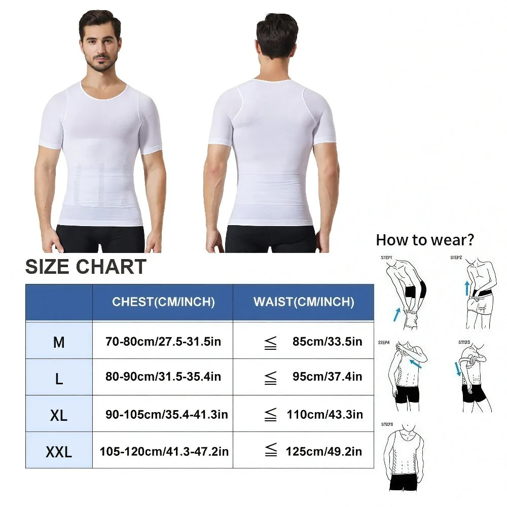 Débardeur compression homme gainant — vue 6