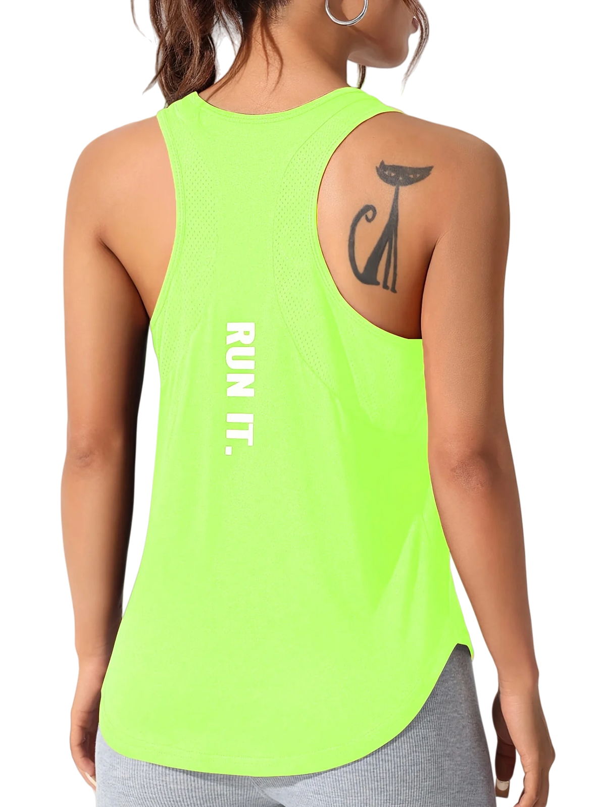 Débardeur sport femme imprimé lettre