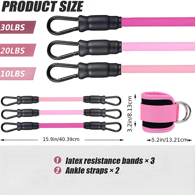 Kit sangles cheville & bandes élastiques mixte — vue 2