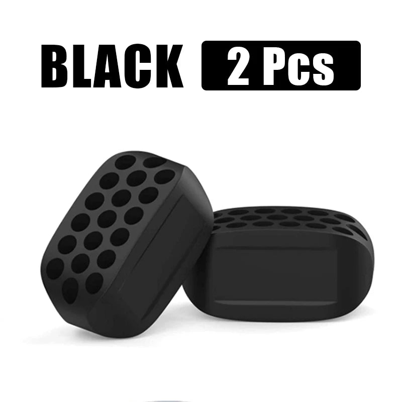 Exerciseur mâchoire silicone, coloris noir – 2 pièces