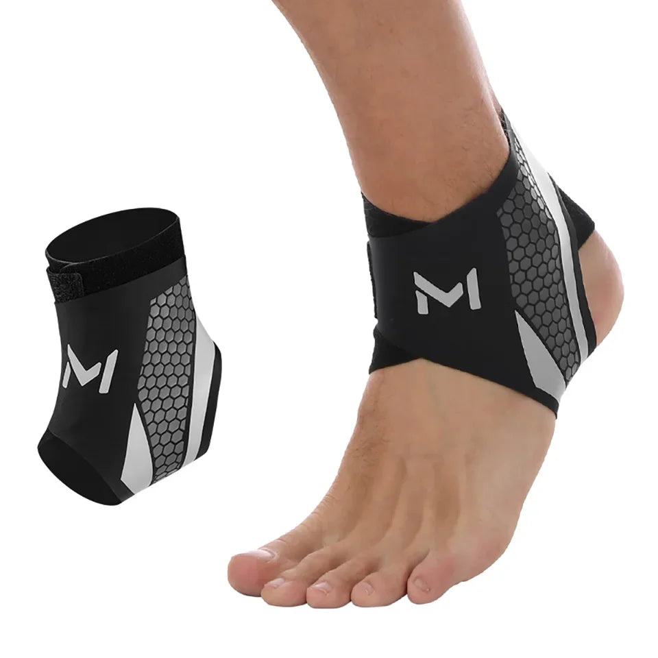 Chevillère sport unisexe, coloris gris noir