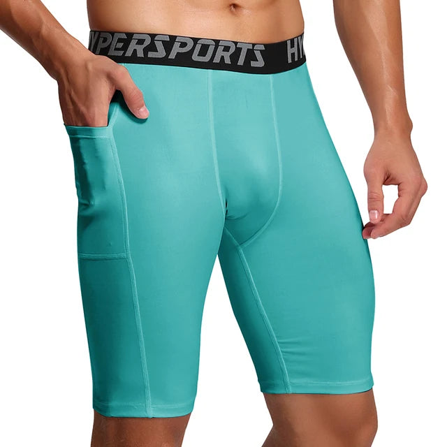 Short compression homme, coloris vert