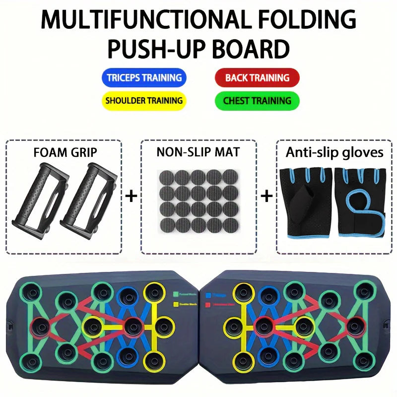 Planche à pompes multifonction pliable — Planche avec gant