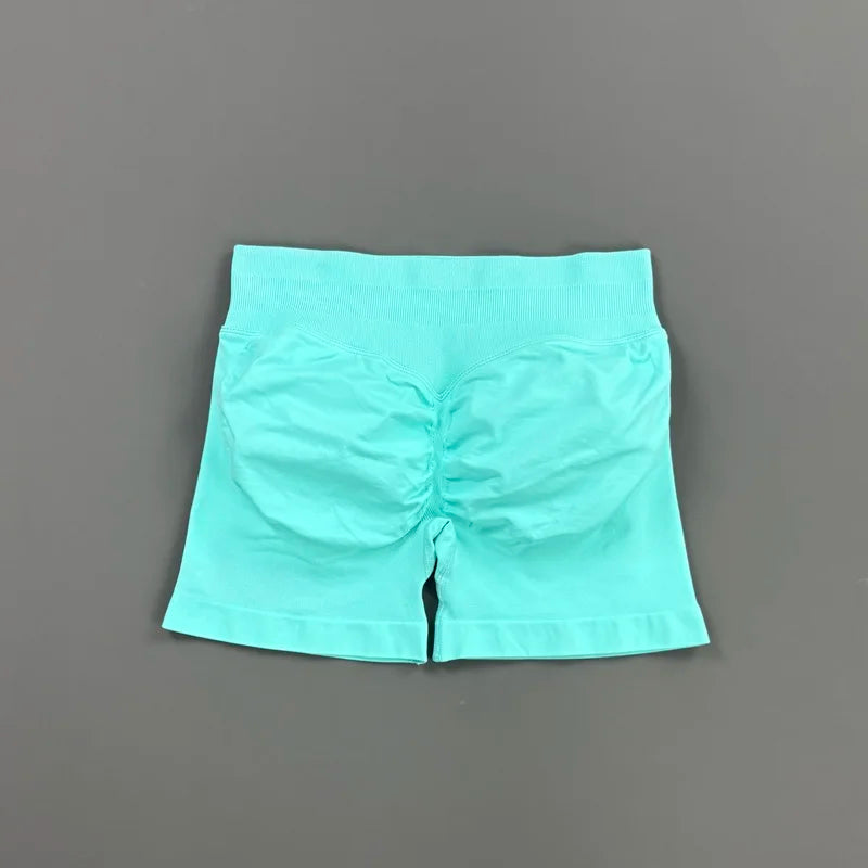 Short Biker Femme Scrunch Butt Sans Coutures — 44 Coloris, Yoga, Gym & Fitness Taille Basse