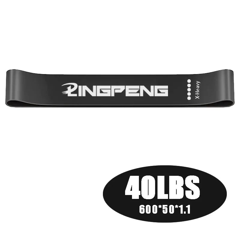 Bande élastique fitness famille, coloris noir