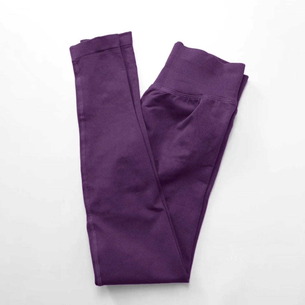 Legging sans coutures femme scrunch, coloris violet raisin