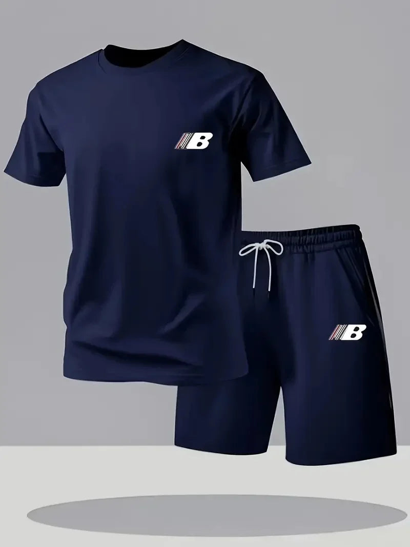 Ensemble Sport Homme T-Shirt & Short Respirant — 8 Coloris, Séchage Rapide, Gym & Running