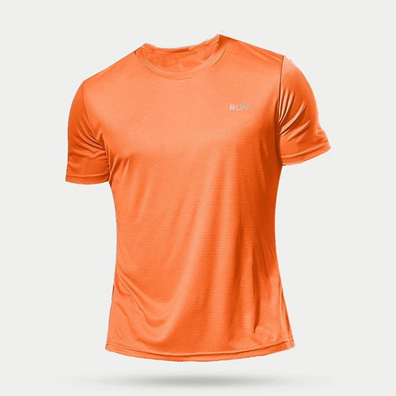 T-shirt running football homme, coloris orange